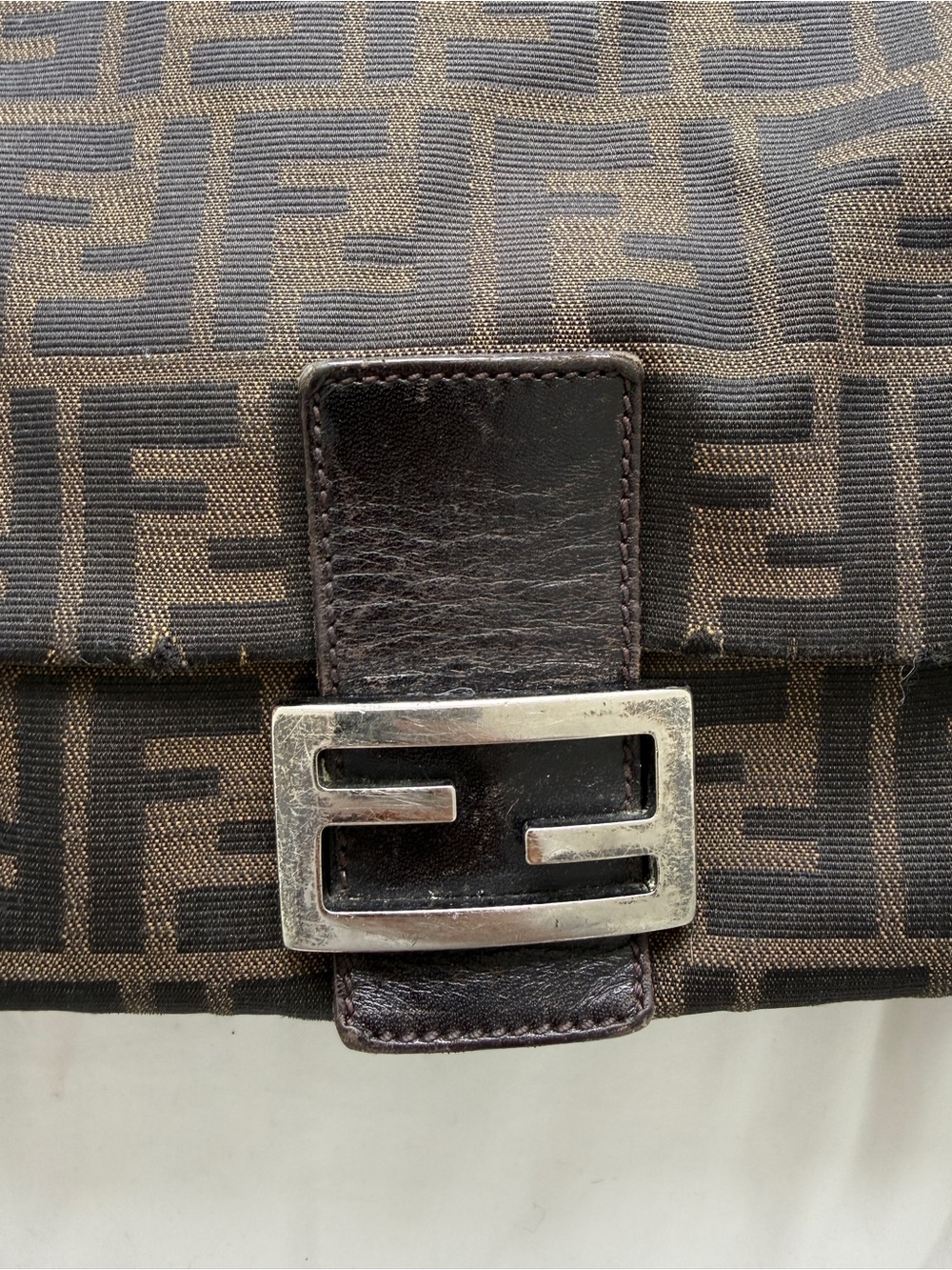 Fendi Brown Monogram Shoulder Bag - Picture 2 of 10